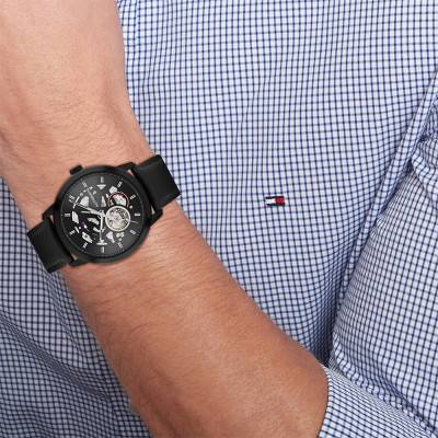 Montre Henry Auto Noir 1710659 - Tommy Hilfiger