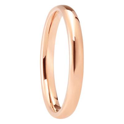 Alliance Demi-Jonc Confort Fin Or Rose 750 - Ponce
