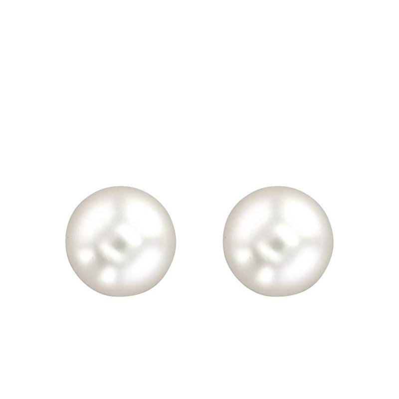 750/1000 Yellow Gold & Australian Pearl Stud Earrings - Porchet