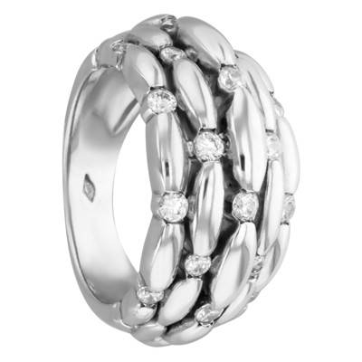 Bague Wilbur, Or Blanc et Diamants - Porchet