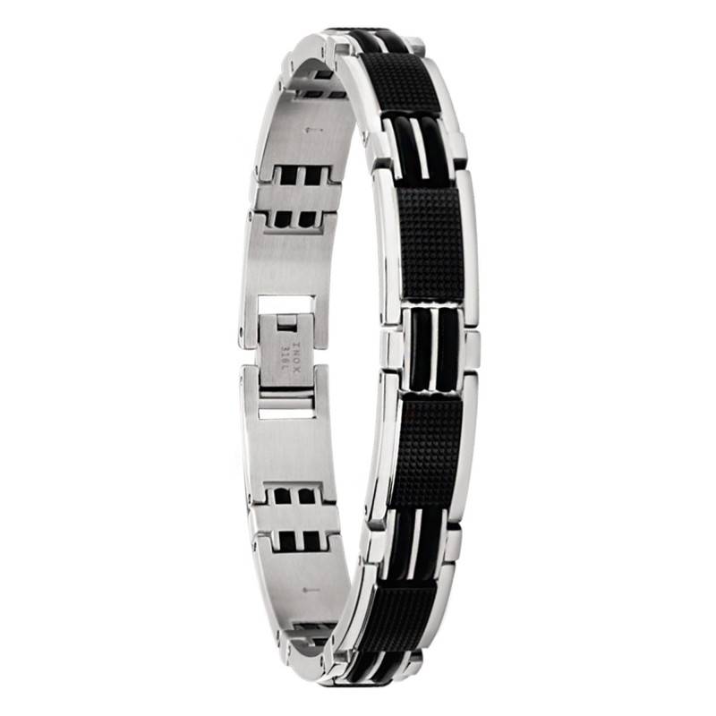 Magnum Two-Tone Black Steel Bracelet, 22 cm - B032781 - Rochet