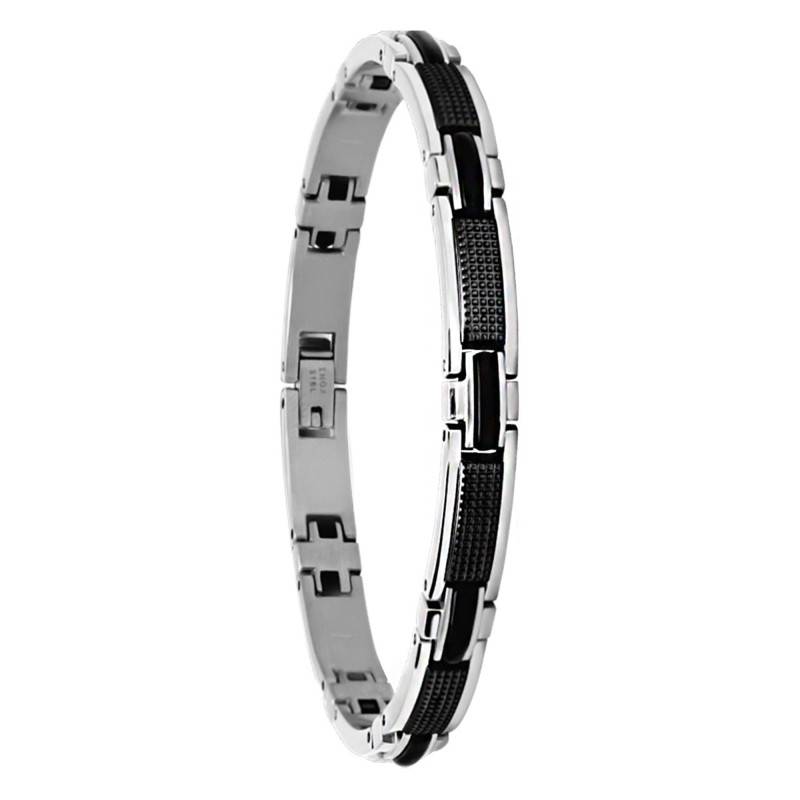 Black Steel Magnum Bracelet, 22 cm - B031981 - Rochet