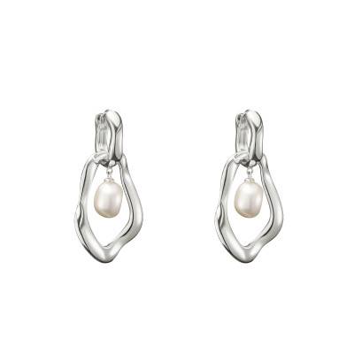 Natural Beauty Drop Earrings in 925 Silver & Freshwater Pearls - H2321-082-14 - Thomas Sabo