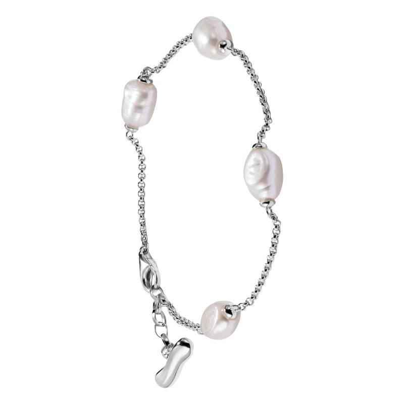 925/1000 Silver Natural Beauty Bracelet & Freshwater Pearls, Adjustable Length 16 cm to 19 cm - A2189-082-14 - Thomas Sabo