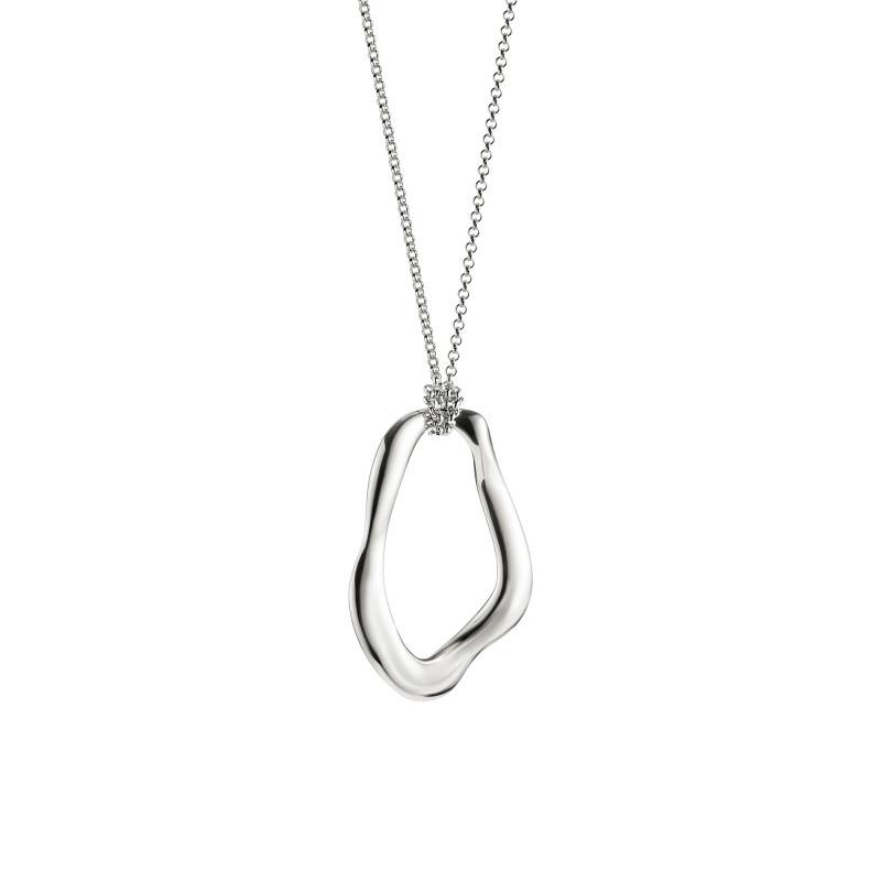 925 Silver Natural Beauty Organic Shape Necklace, 70 cm Length - KE2319-001-39 - Thomas Sabo