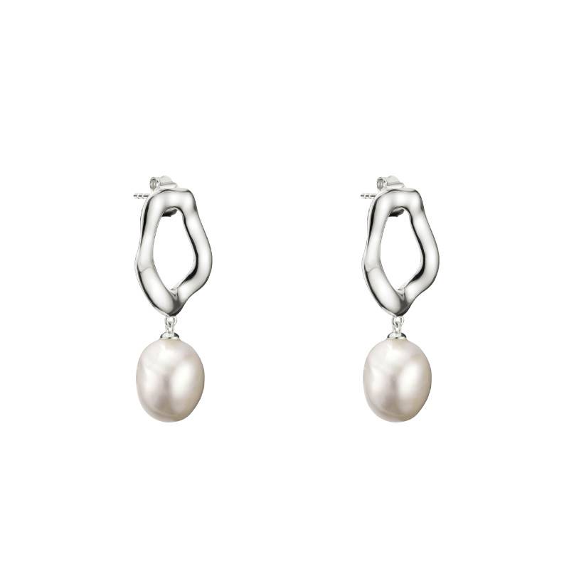 925 Silver & Freshwater Pearl Natural Beauty Drop Earrings - H2322-082-14 - Thomas Sabo