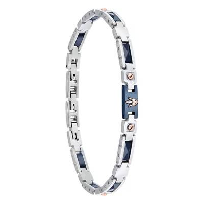 Two-Tone Steel & Ceramic Bracelet, Length 18.5 to 21.5 cm - JM523ATZ33 - Maserati
