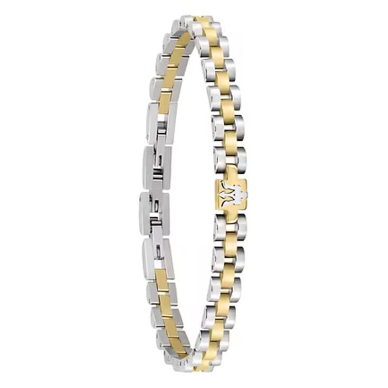 Two-Tone Grey and Yellow Steel Bracelet, Length 21 cm - JM320AST09 - Maserati