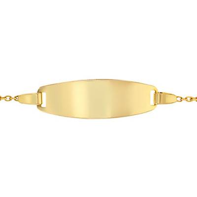 Gourmette Or Jaune 375 & perles, Longueur 12 à 14 cm ou 14 à 16 cm - Rosatella