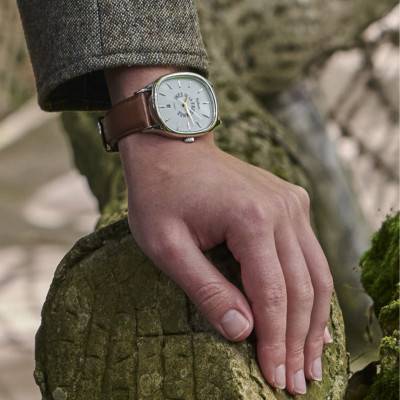Grande Colorama Camel Watch & Navy Strap Gift Set 9125612 - Kelton