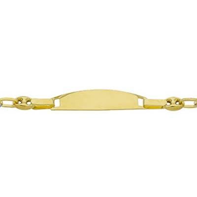 Gourmette grain de café, 2 Ors 375, Longueur 14.5 cm - Bambins