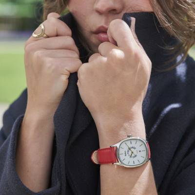Kelton Grande Colorama Red Watch & Navy Strap Gift Set 9125622 - Kelton