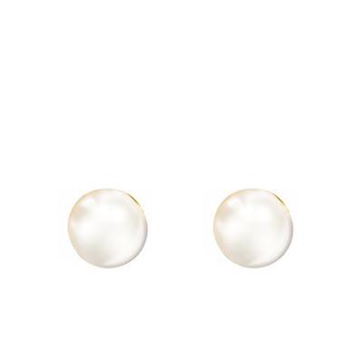 750/1000 Yellow Gold & Akoya Pearl Stud Earrings - Porchet