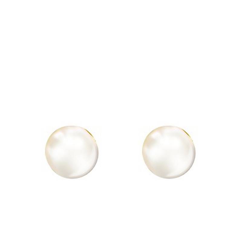 750/1000 Yellow Gold & Akoya Pearl Stud Earrings - Porchet