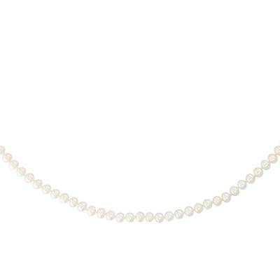 750/1000 Yellow Gold, Pearl & Mother-of-Pearl Necklace, Length 45 cm, Diameter 4.50 mm to 5 mm - Porchet