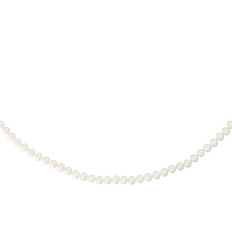 750/1000 Yellow Gold, Pearl & Mother-of-Pearl Necklace, Length 45 cm, Diameter 4.50 mm to 5 mm - Porchet