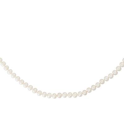 750 Yellow Gold, Pearl and Nacre Necklace, Length 45 cm, Diameter 5.50 mm to 6 mm - Porchet