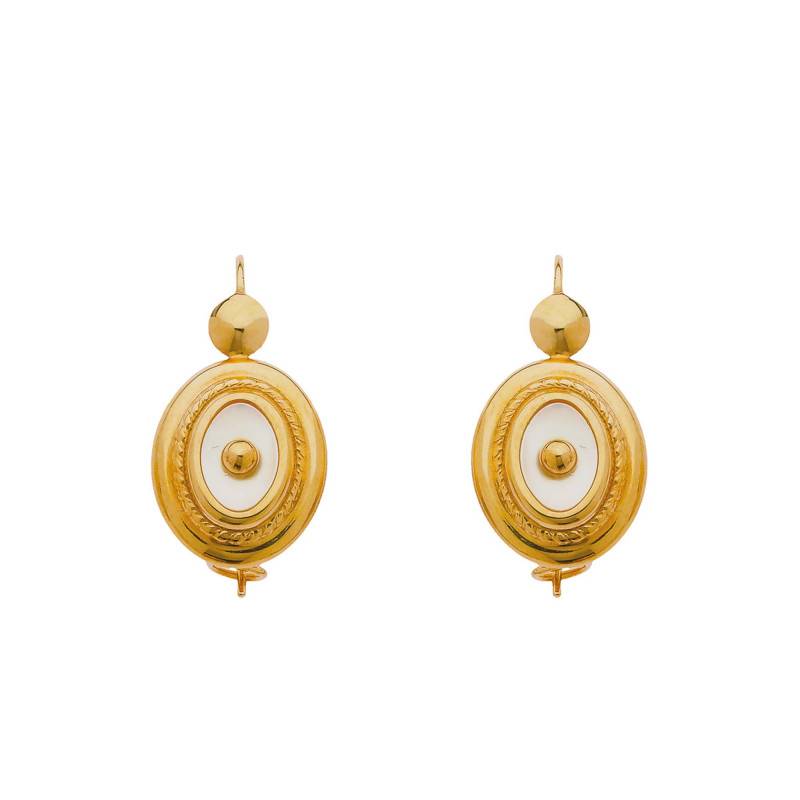 Sablaises Mother-of-Pearl Drop Earrings - Rosatella