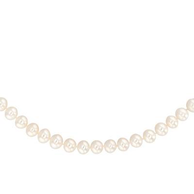 750/1000 Yellow Gold & Mother-of-Pearl Necklace, Length 45 cm - Porchet