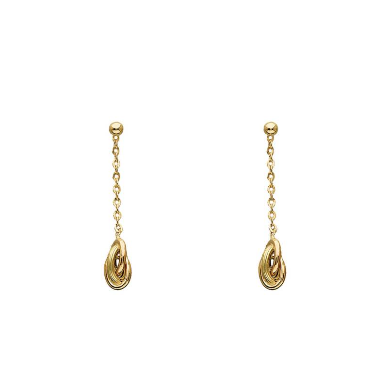 Antillean Knot Drop Earrings, 6 mm Length - Rosatella