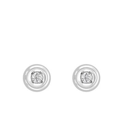 Boucles d'oreilles Diamants & Or Blanc 750 - Rosatella