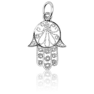 925 Silver Hamsa Hand Pendant - Artemis
