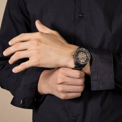 Captain Cook High-Tech Ceramic Skeleton Watch R32192152 - Rado