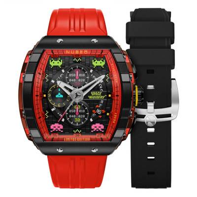 Magellan Chronograph Space Invaders Limited Edition NB-6024-SI-06 Pixel Red Watch - Nubeo