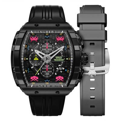 Magellan Chronograph Space Invaders Limited Edition Watch NB-6024-SI-08 Astro Ash - Nubeo