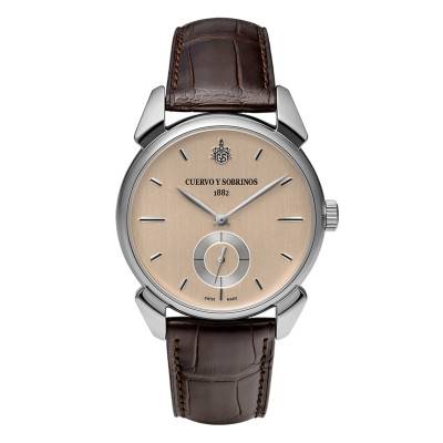 Historiador Asturias Pequeños Segundos Watch 3102.1LE - Cuervo y Sobrinos