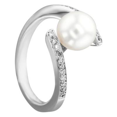 Bague Cap Charles, Perle et Diamants - Porchet