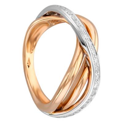Bague Veniaminof, 2 Ors et Diamants - Porchet