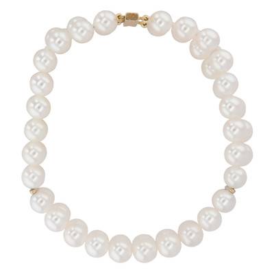 Coconino Yellow Gold & Pearl Bracelet, 18.5 cm Length - Porchet