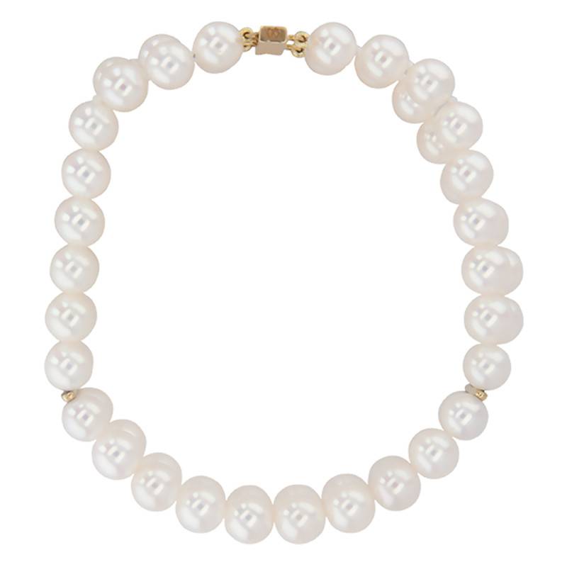 Coconino Yellow Gold & Pearl Bracelet, 18.5 cm Length - Porchet