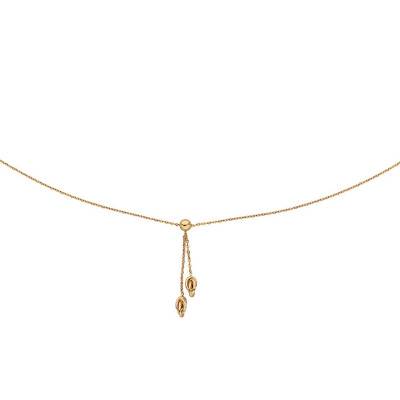 Collier Y Boules & Nœuds Antillais 6 mm, Longueur 45 cm - Rosatella