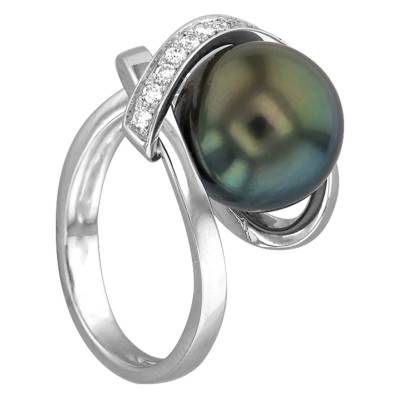 Bague Cap Henlopen, Perle Tahiti et Diamants - Porchet