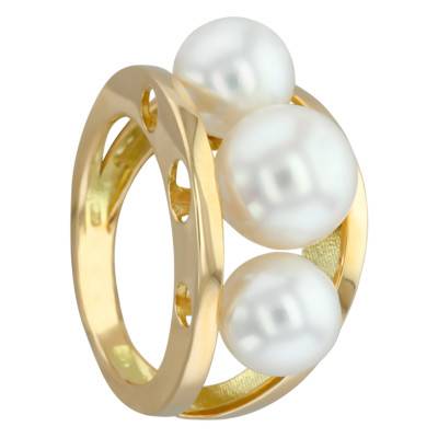 Bague Cap May Perles, Or Jaune - Porchet