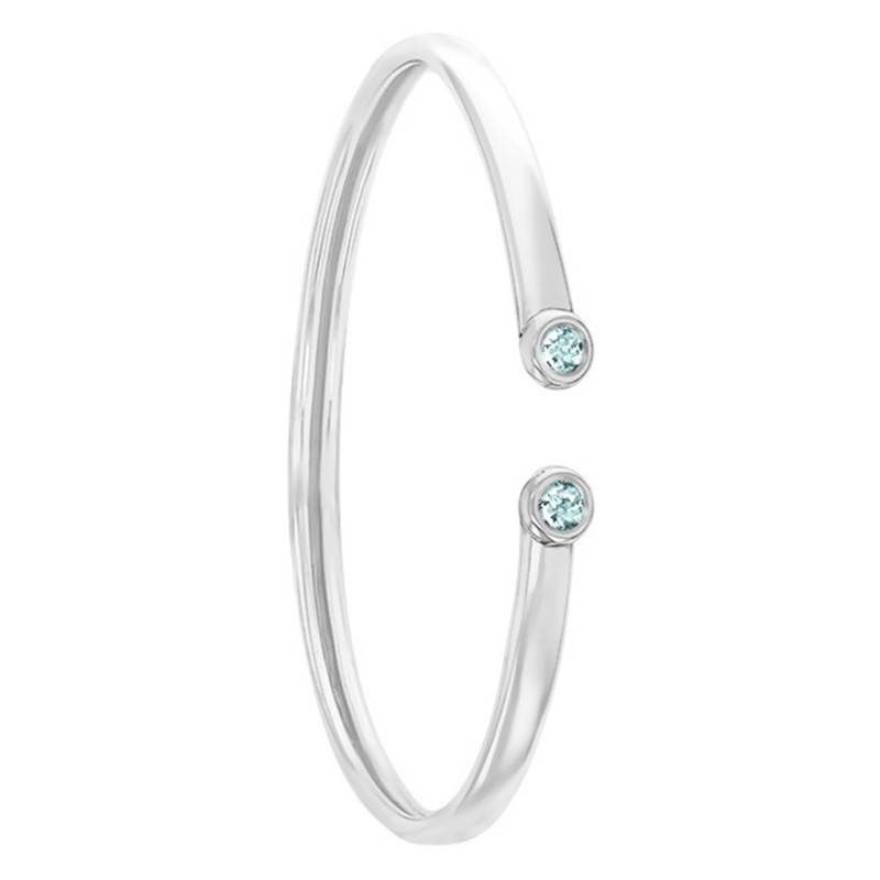 375 White Gold Flexible & Topaz Bracelet - Rosatella