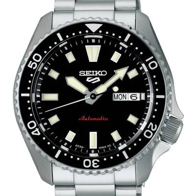 Seiko 5 Black Vintage SKX Automatic Watch SRPL85K1 - Seiko 5 Sports