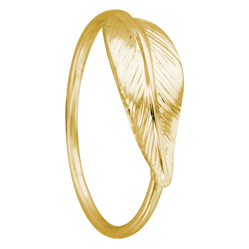 375/1000 Yellow Gold Feather Ring - Maison Ballet by Scarlett