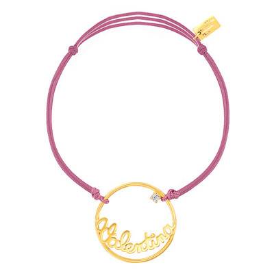 Bracelet Or Jaune 375 1 prénom, Longueur 18 cm ajustable - Scarlett or Scarlett
