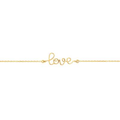 Bracelet Love Or Jaune 375, Longueur 15 à 18 cm - Scarlett or Scarlett