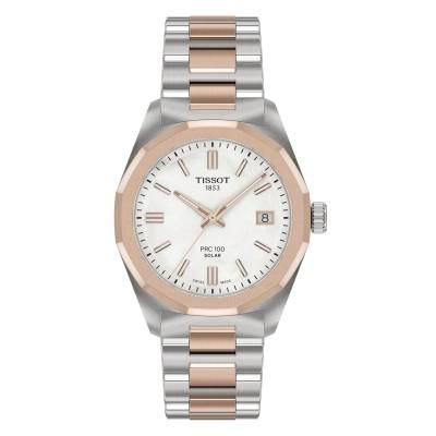 PRC 100 Solar Quartz 34mm Watch T1518222211100 - Tissot