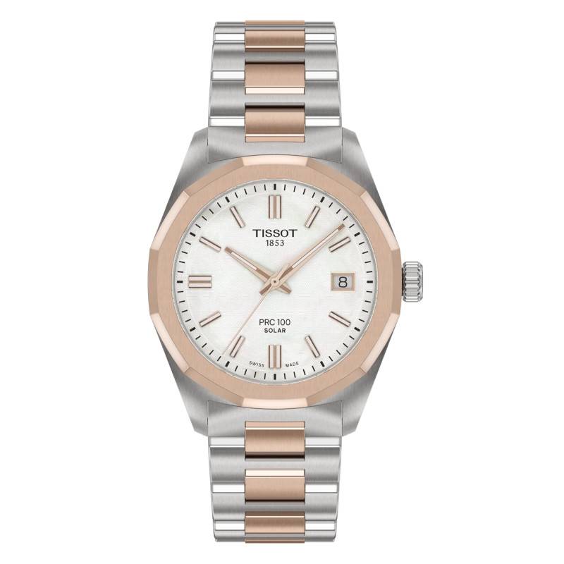 PRC 100 Solar Quartz 34mm Watch T1518222211100 - Tissot