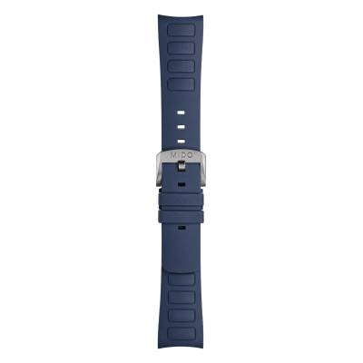 Mido Multifort TV Big Date Blue Rubber Watch Strap - Mido