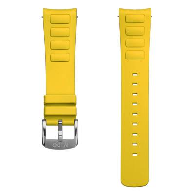 Mido Multifort TV Big Date Yellow Rubber Watch Strap - Mido
