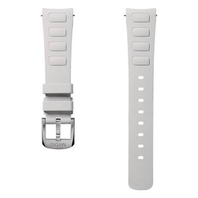 Multifort TV 35 White Rubber Watch Strap - Mido