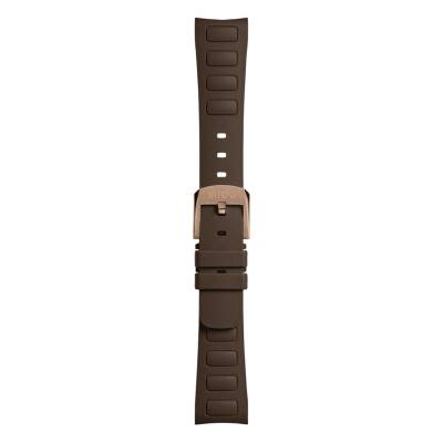 Mido Multifort TV 35 Brown Rubber Watch Strap - Mido