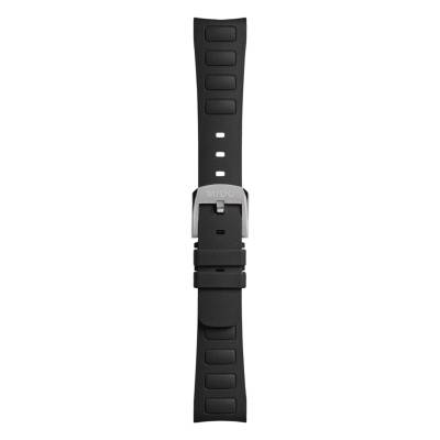 Multifort TV 35 Black Rubber Watch Strap - Mido