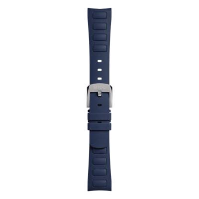 Multifort TV 35 Dark Blue Rubber Watch Strap - Mido